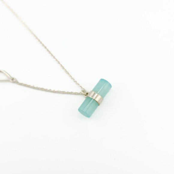 Noonday Sterling Silver And Aquamarine? Lariat Necklace - Picture 2 of 6